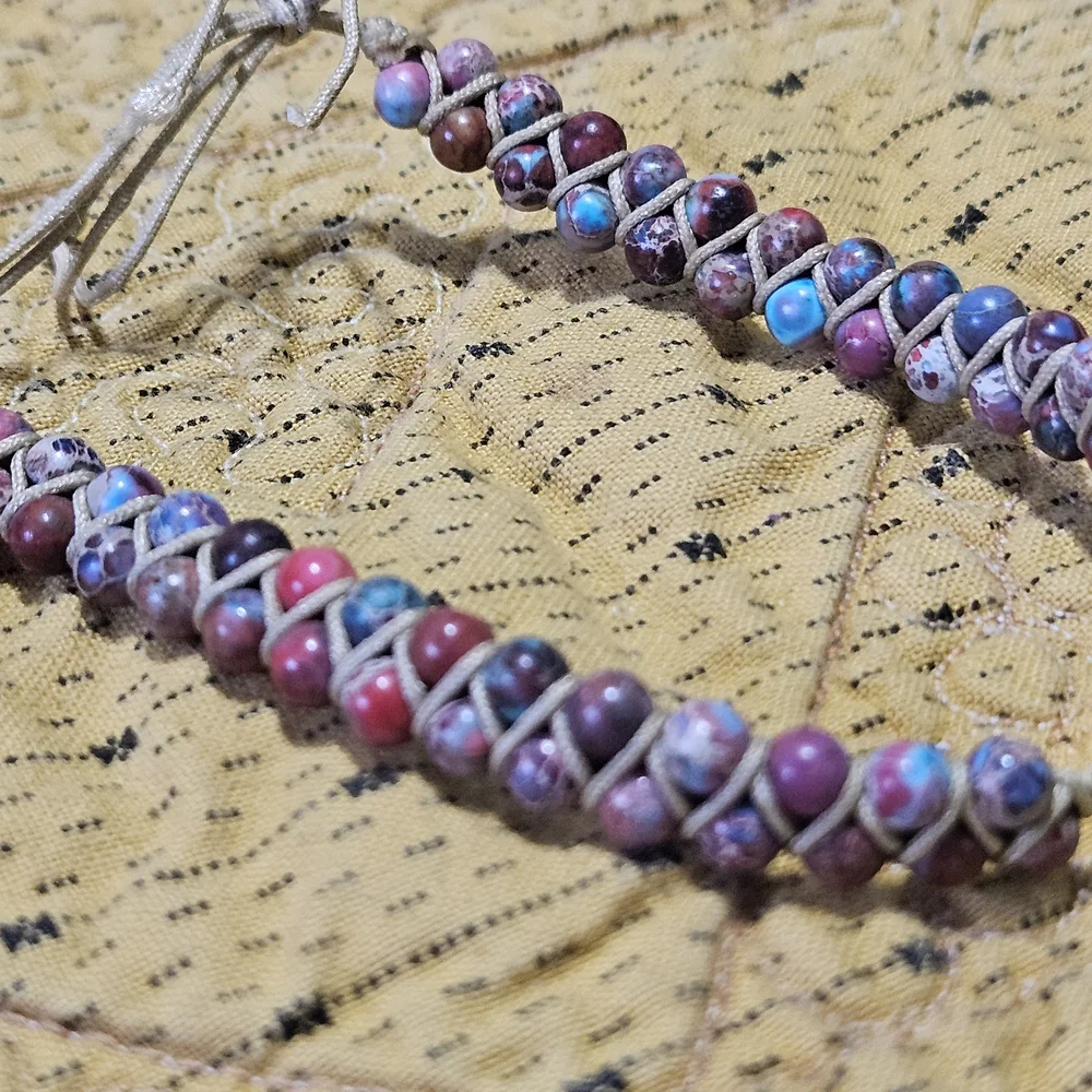 Ten Precious Stone Colorful Beaded Bracelet Set - Picture 4 of 16